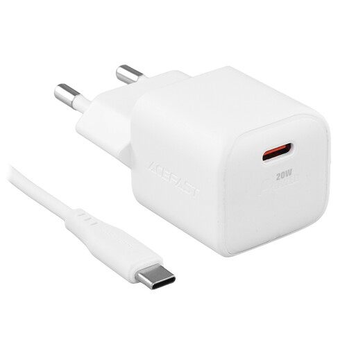 Купить Сетевое зарядное устройство ACEFAST A73 mini PD20W белый  9096531. Характеристики, отзывы и цены в Донецке