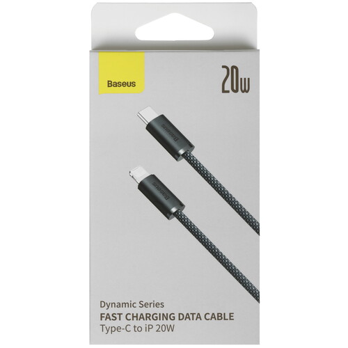 Купить Кабель круглый Baseus Lightning 8-pin - USB Type-C серый 1 м  9260663. Характеристики, отзывы и цены в Донецке