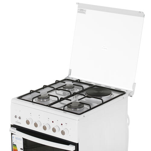 Купить Комбинированная плита Flama L RK 23-126 белый  5305309. Характеристики, отзывы и цены в Донецке