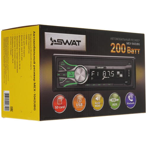 Купить Автопроигрыватель SWAT MEX-1042UBG  5332707. Характеристики, отзывы и цены в Донецке