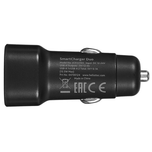 Купить Автомобильное ЗУ TTEC SmartCharger Duo черный  9140683. Характеристики, отзывы и цены в Донецке
