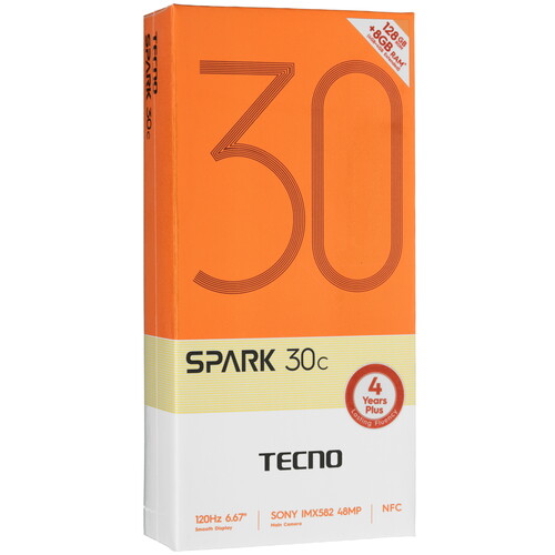 Купить 6.67" Смартфон Tecno SPARK 30C 128 ГБ черный  5482686. Характеристики, отзывы и цены в Донецке