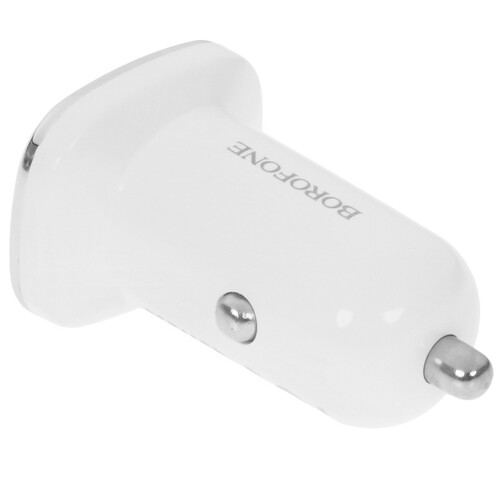 Купить Автомобильное ЗУ Borofone BZ12A Lasting Power белый  9244276. Характеристики, отзывы и цены в Донецке