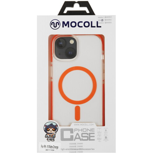 Купить Накладка  MOCOLL Jelly Series для Apple iPhone 15 оранжевый/прозрачный  5466688. Характеристики, отзывы и цены в Донецке