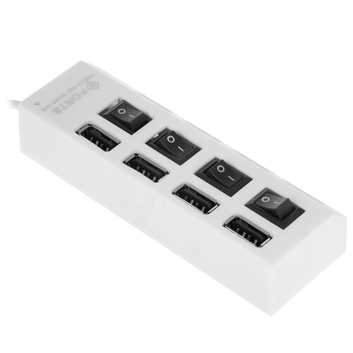 Купить USB-разветвитель Smartbuy SBHA-7204-W  5344026. Характеристики, отзывы и цены в Донецке