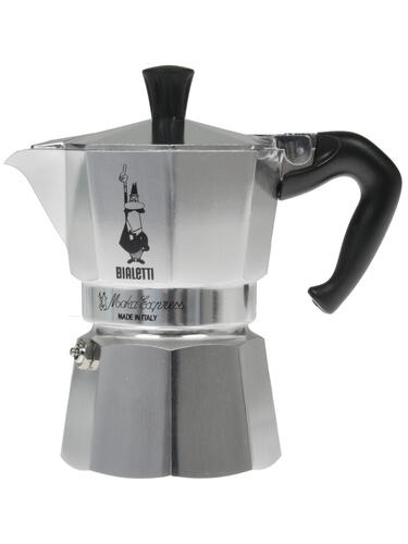 Купить Гейзерная кофеварка Bialetti Moka Express серебристый  1122967. Характеристики, отзывы и цены в Донецке