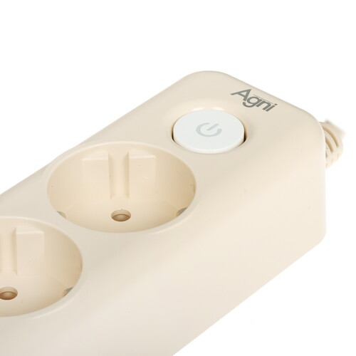 Купить Сетевой фильтр AGNI TP-FD4E бежевый  9289276. Характеристики, отзывы и цены в Донецке