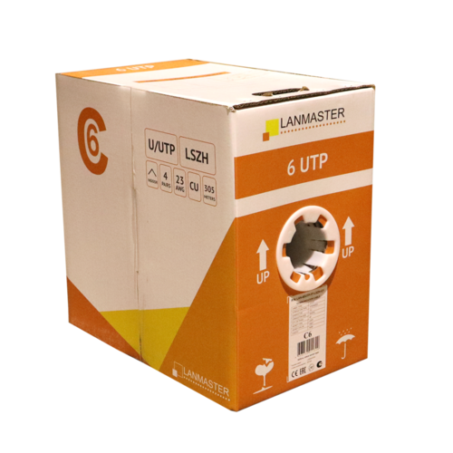 Купить Витая пара Lanmaster LAN-6EUTP-PT-LSZH-GY  9312266. Характеристики, отзывы и цены в Донецке