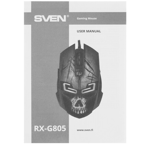 Купить Мышь проводная SVEN RX-G805 [SV-020095] черный  5002788. Характеристики, отзывы и цены в Донецке