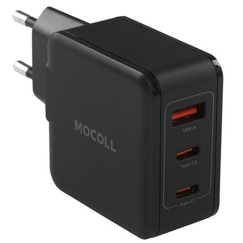 Купить Сетевое зарядное устройство MOCOLL RUI III Series 65W черный  5470425. Характеристики, отзывы и цены в Донецке