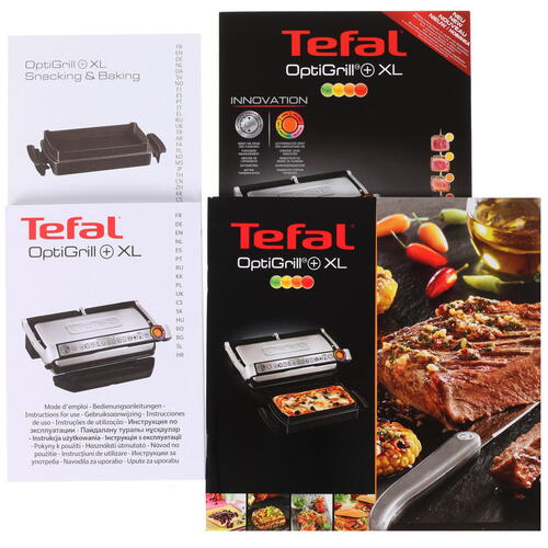 Купить Гриль Tefal Optigrill+ XL GC724D12 серебристый  1662191. Характеристики, отзывы и цены в Донецке
