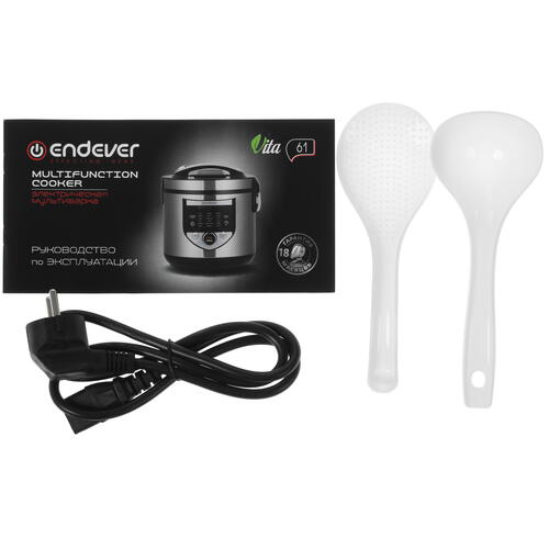 Купить Мультиварка Endever Vita-61 серый  5350879. Характеристики, отзывы и цены в Донецке