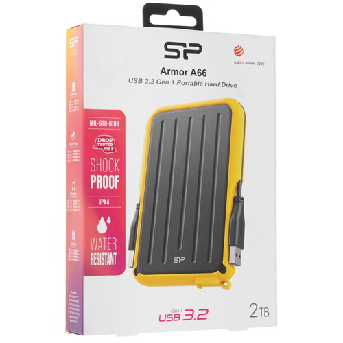 Купить 2 ТБ Внешний HDD Silicon Power Armor A66  5468884. Характеристики, отзывы и цены в Донецке