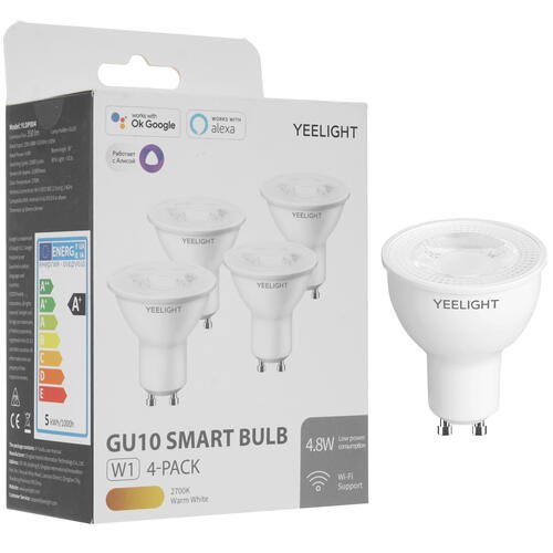 Купить Комплект умных светодиодных ламп Yeelight GU10 Smart bulb W1  5324260. Характеристики, отзывы и цены в Донецке