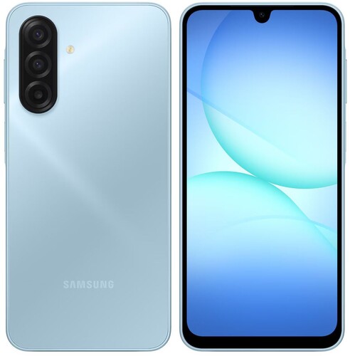 Купить 6.7" Смартфон Samsung Galaxy A17 256 ГБ голубой  5636578. Характеристики, отзывы и цены в Донецке