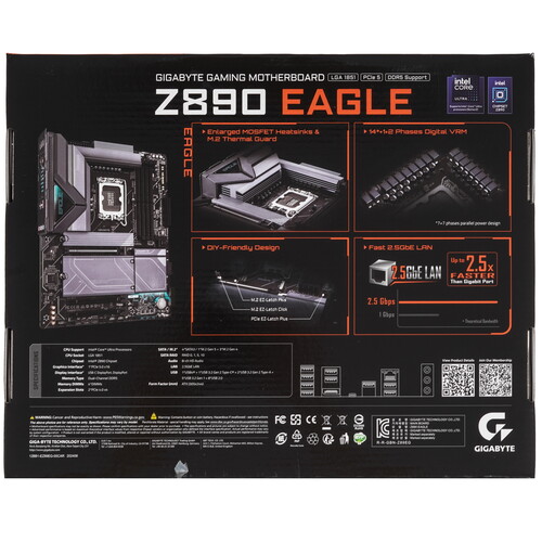 Купить Материнская плата GIGABYTE Z890 EAGLE  5492103. Характеристики, отзывы и цены в Донецке