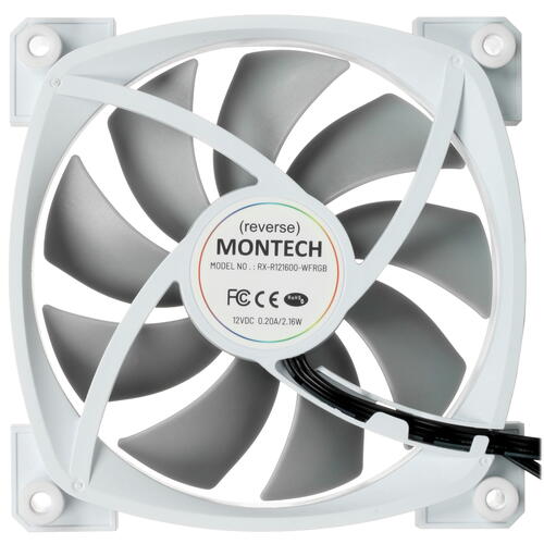Купить Реверсный вентилятор Montech RX 120 PWM  белый  5086196. Характеристики, отзывы и цены в Донецке