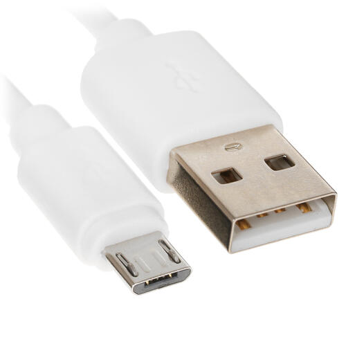 Купить Кабель круглый FinePower micro USB - USB 2.0 Type-A белый 0.2 м  4715550. Характеристики, отзывы и цены в Донецке