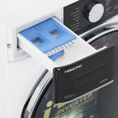 Купить Стирально-сушильная машина HIBERG i-DDQ8 - 10614 W белый  9238391. Характеристики, отзывы и цены в Донецке