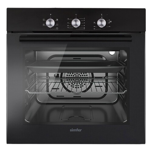 Купить Электрический духовой шкаф Simfer B6EB16001 черный  9240915. Характеристики, отзывы и цены в Донецке