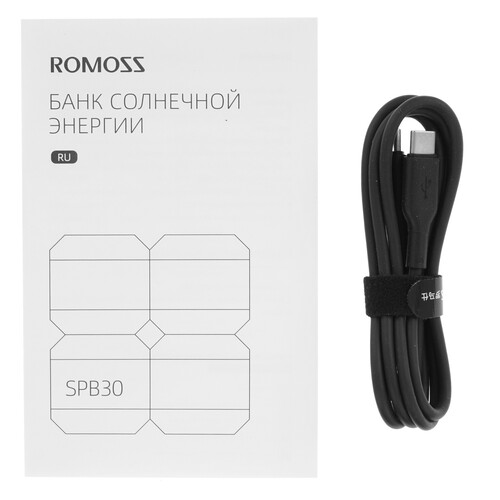 Купить Портативный аккумулятор Romoss Sense SPB30 черный  5476328. Характеристики, отзывы и цены в Донецке