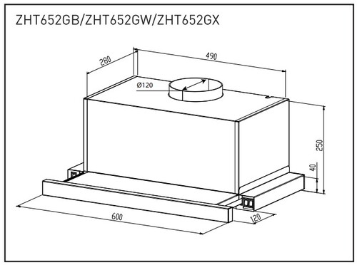 Купить Вытяжка телескопическая ZUGEL ZHT652GW белый/белый  9175453. Характеристики, отзывы и цены в Донецке