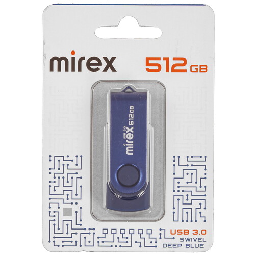 Купить Память USB Flash 512 ГБ Mirex SWIVEL [13600-FM3BS512]  5481962. Характеристики, отзывы и цены в Донецке