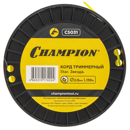 Купить Леска для триммеров Champion Star C5031  1215864. Характеристики, отзывы и цены в Донецке