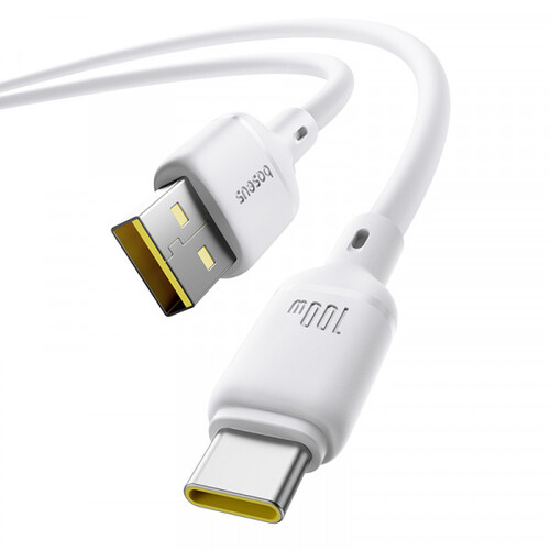 Купить Кабель круглый Baseus USB Type-C - USB 2.0 Type-A белый 2 м  5627517. Характеристики, отзывы и цены в Донецке