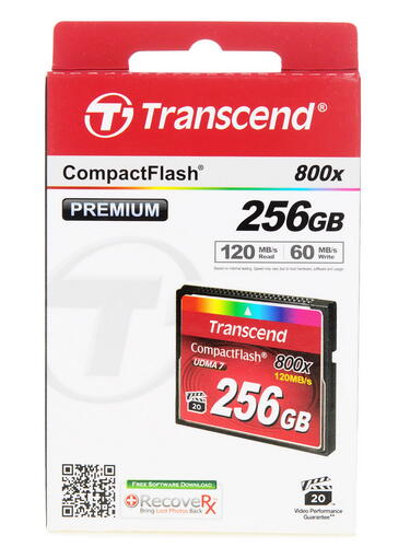 Купить Карта памяти Transcend Premium CF (Compact Flash) 256 ГБ [TS256GCF800]  0177874. Характеристики, отзывы и цены в Донецке