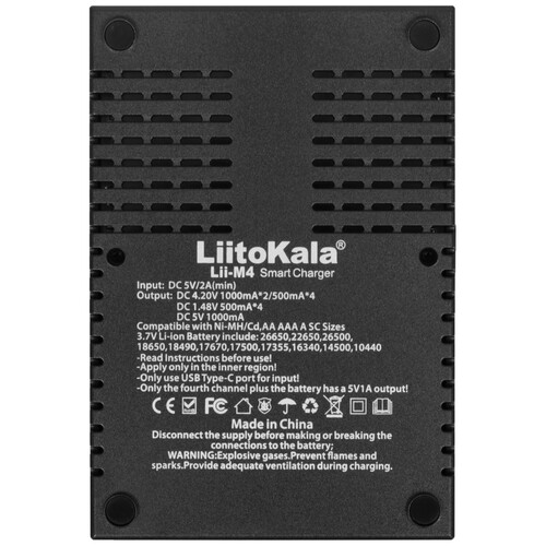 Купить Зарядное устройство LiitoKala Lii-M4  9212384. Характеристики, отзывы и цены в Донецке