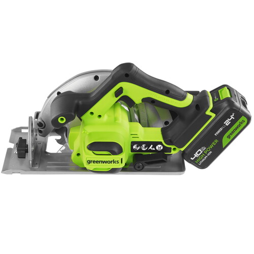 Купить Пила дисковая GreenWorks GD24CS  9305477. Характеристики, отзывы и цены в Донецке