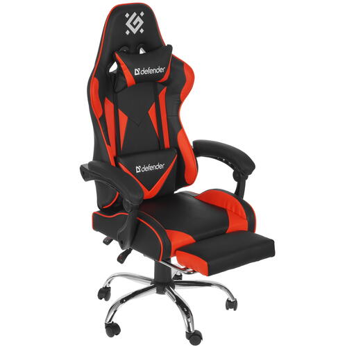 Купить Кресло игровое Defender Pilot красный  4881892. Характеристики, отзывы и цены в Донецке