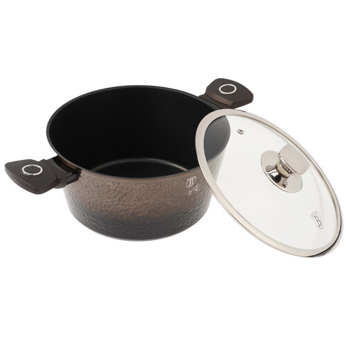 Купить Кастрюля Berlinger Haus Primal Gloss Collection BH-6572 4.1 л 24 см серый  9150915. Характеристики, отзывы и цены в Донецке