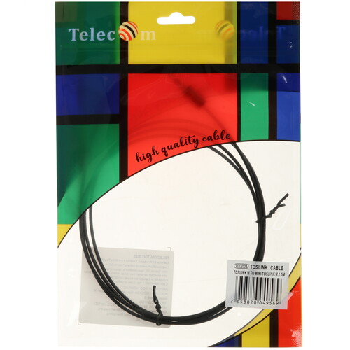 Купить Кабель оптический  Telecom ODT Toslink - mini Toslink черный  9172267. Характеристики, отзывы и цены в Донецке
