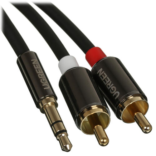 Купить Кабель   Ugreen 3.5 mm jack - RCA x2 черный  5026968. Характеристики, отзывы и цены в Донецке