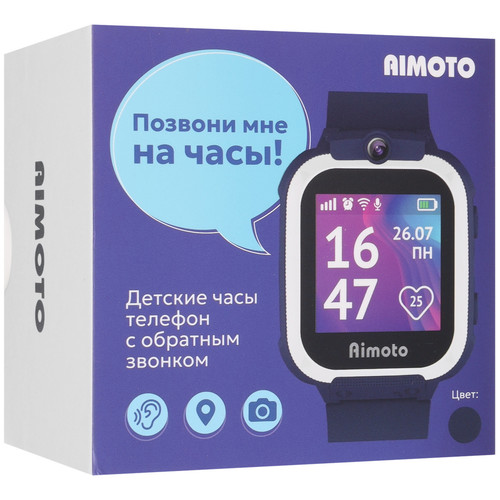 Купить Детские часы Кнопка Жизни Aimoto Element синий  9409236. Характеристики, отзывы и цены в Донецке