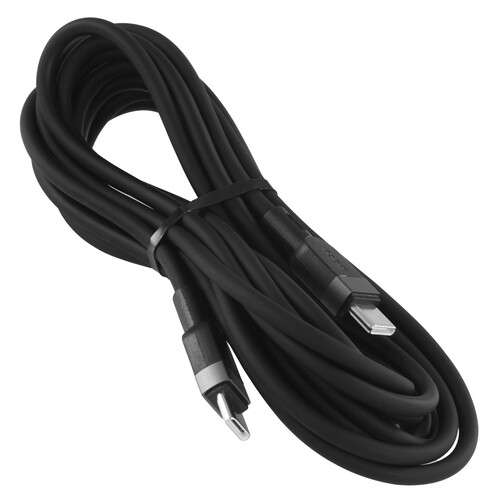 Купить Кабель круглый Hoco USB Type-C - USB Type-C черный 3 м  5603639. Характеристики, отзывы и цены в Донецке