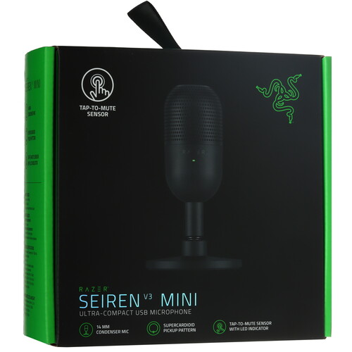 Купить Микрофон Razer Seiren V3 Mini черный  5466256. Характеристики, отзывы и цены в Донецке
