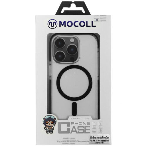 Купить Накладка  MOCOLL Jelly Series для Apple iPhone 15 Pro черный/прозрачный  5466685. Характеристики, отзывы и цены в Донецке