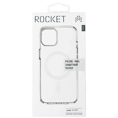 Купить Накладка  Rocket Prime MagSafe для Apple iPhone 15 Plus прозрачный  5464392. Характеристики, отзывы и цены в Донецке