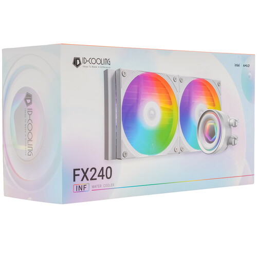 Купить Система охлаждения ID-COOLING FX240 INF  белая  5485350. Характеристики, отзывы и цены в Донецке