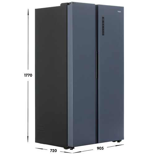 Купить Холодильник Side by Side   Haier HRF-600DP7ERU синий  9291507. Характеристики, отзывы и цены в Донецке