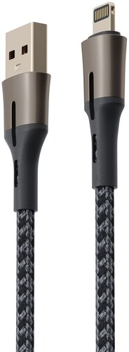 Купить Кабель круглый BY Lightning 8-pin - USB 2.0 Type-A черный 2 м  5482197. Характеристики, отзывы и цены в Донецке