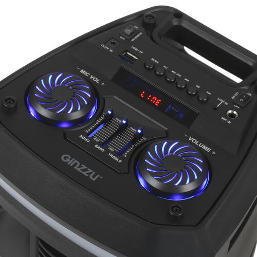 Купить Портативная аудиосистема GINZZU GM-208, черный  1694901. Характеристики, отзывы и цены в Донецке