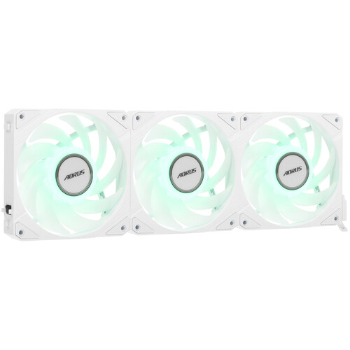 Купить Комплект вентиляторов GIGABYTE AORUS EZ CHAIN FAN 120 ICE [GP-ECFAN1203 ICE] белый  5609497. Характеристики, отзывы и цены в Донецке