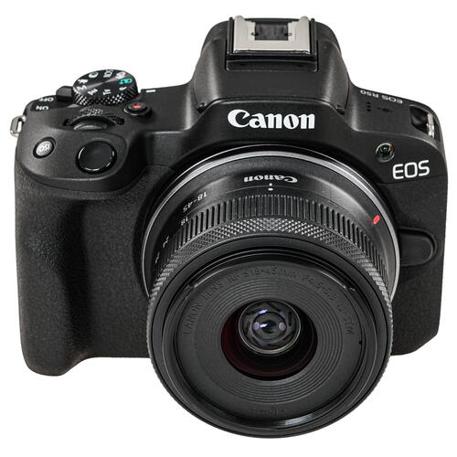 Купить Беззеркальный фотоаппарат Canon EOS R50 Kit 18-45 RF черный  5414492. Характеристики, отзывы и цены в Донецке