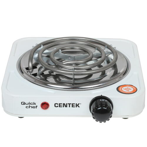 Купить Плита компактная электрическая Centek CT-1508 белый  1114260. Характеристики, отзывы и цены в Донецке