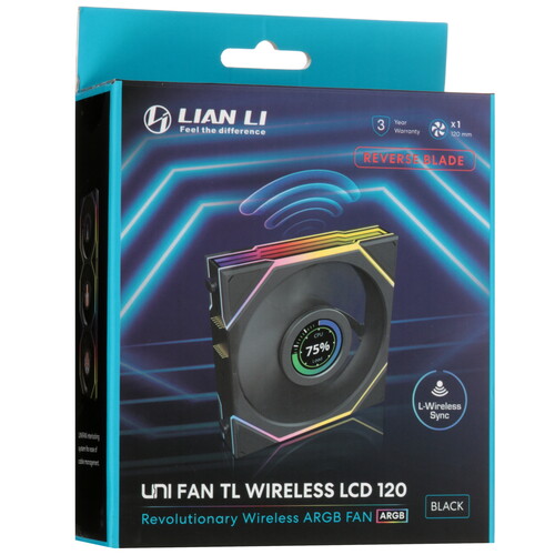 Купить Реверсный вентилятор LIAN LI UNI FAN TL LCD WIRELESS 120-1 REVERS  5610971. Характеристики, отзывы и цены в Донецке