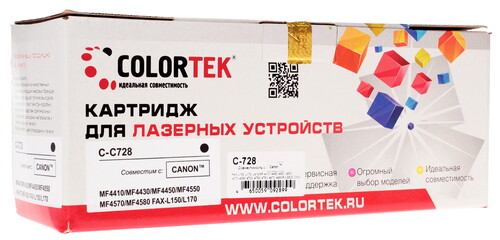 Купить Картридж лазерный Colortek C-728 черный  1076222. Характеристики, отзывы и цены в Донецке